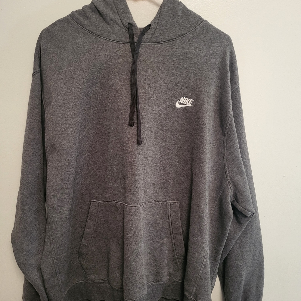 Nike Sportswear Club Fleece Men's Pullover Hoodie Gray Size XL